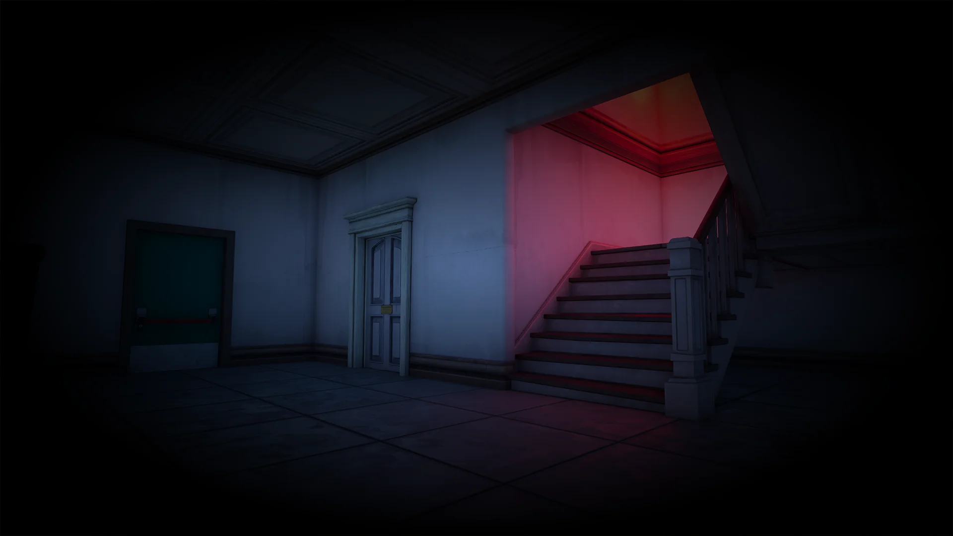 Showcase of the vignette post process effect in a Fortnite scene.