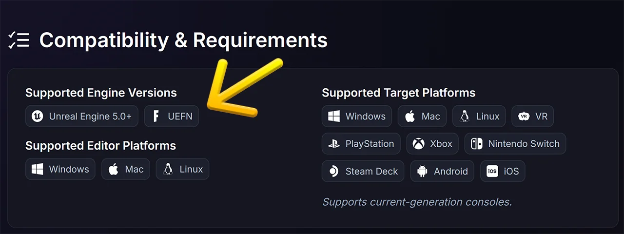 Product compatibility card showcasing which platforms the product supports.