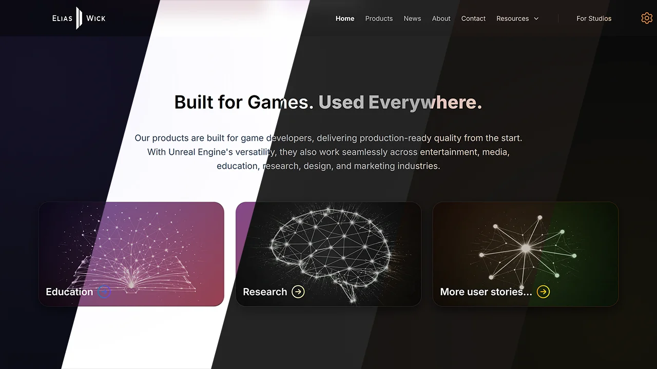 A showcase of our various website themes.