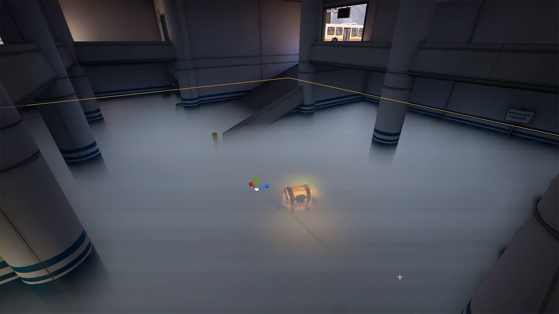 Showcasing volumetric fog in Unreal Editor for Fortnite (UEFN).