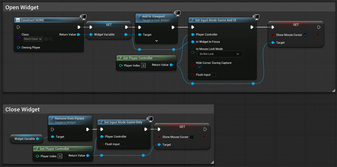 Showcasing the snippet code in Unreal Engine.